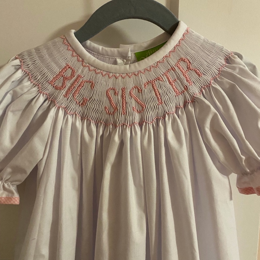 Big Sister Smocked Dress 2T